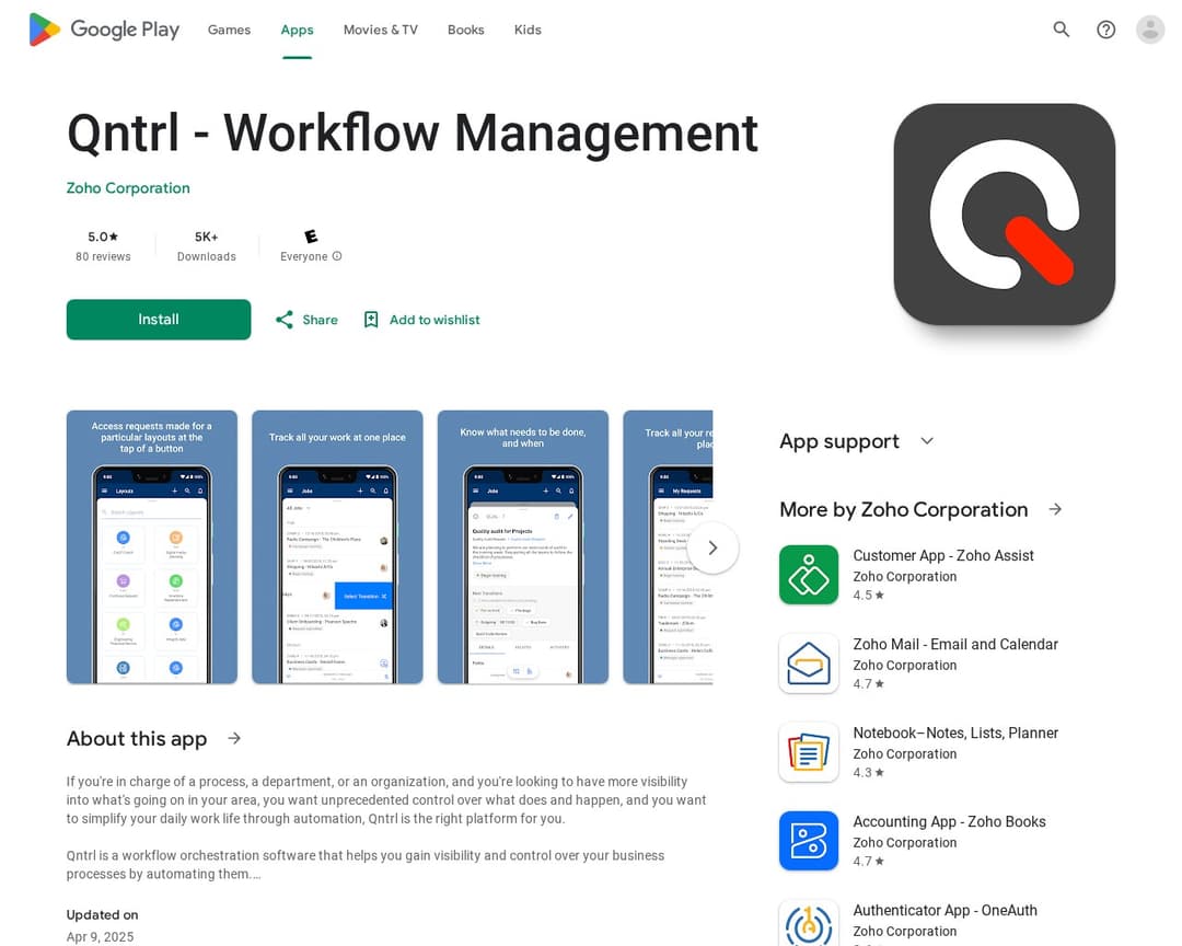 Qntrl - Workflow Management