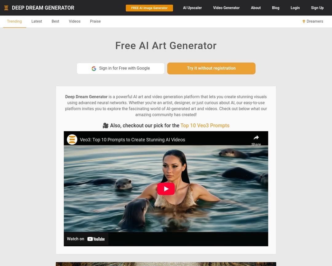 Deep Dream Generator