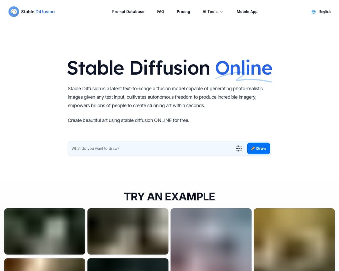 Stable Diffusion Online