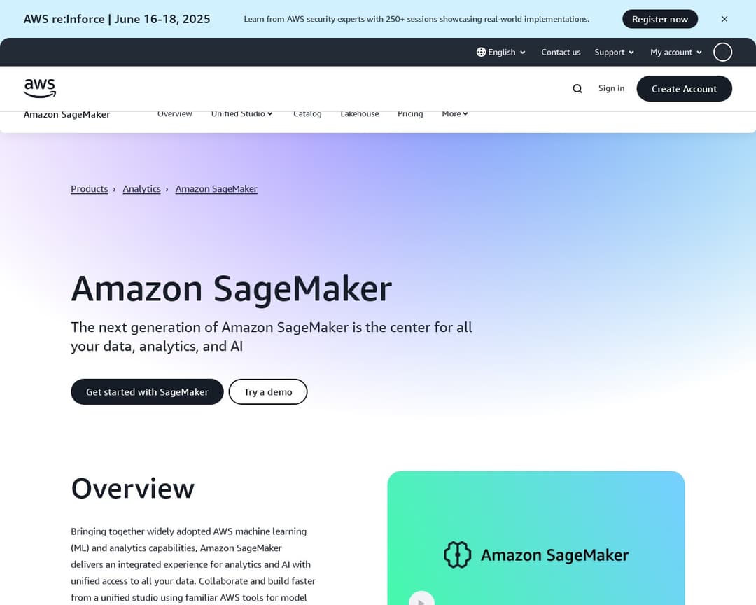 Amazon SageMaker