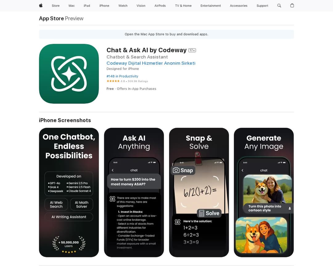 Chat & Ask AI by Codeway