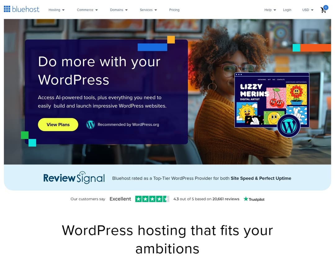 Bluehost WordPress Hosting