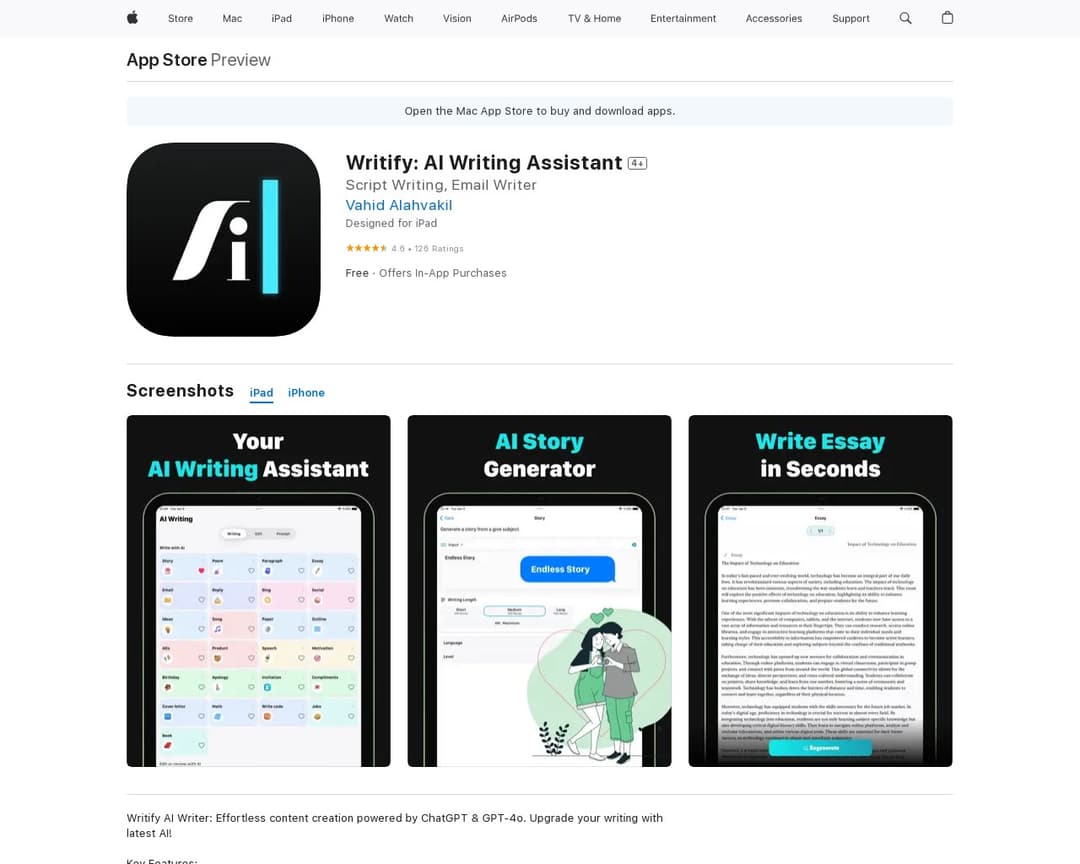 Writify: AI Writing Assistant