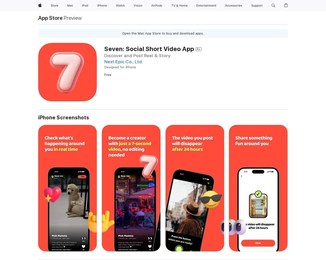 Seven: Social Short Video App