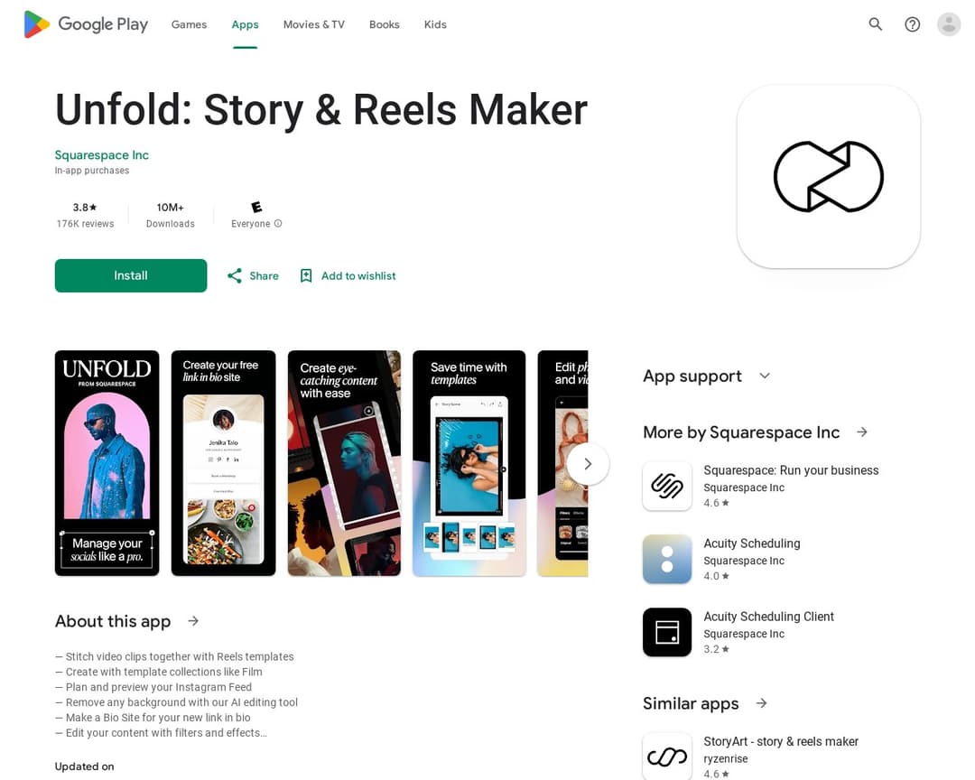 Unfold: Story & Reels Maker