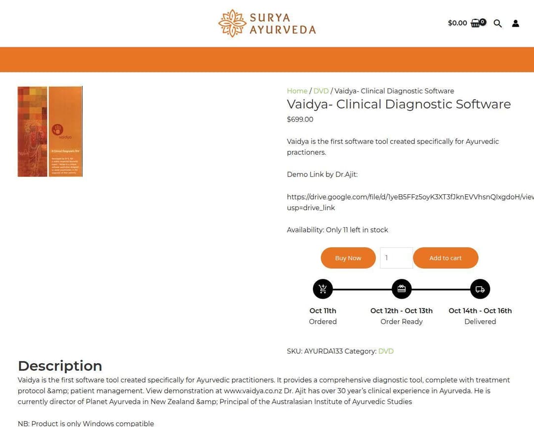 Vaidya- Clinical Diagnostic Software