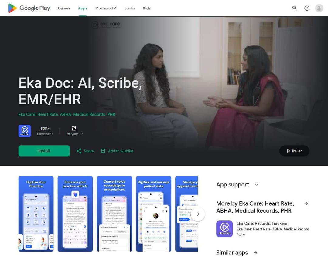 Eka Doc: EMR/EHR, AI, Scribe