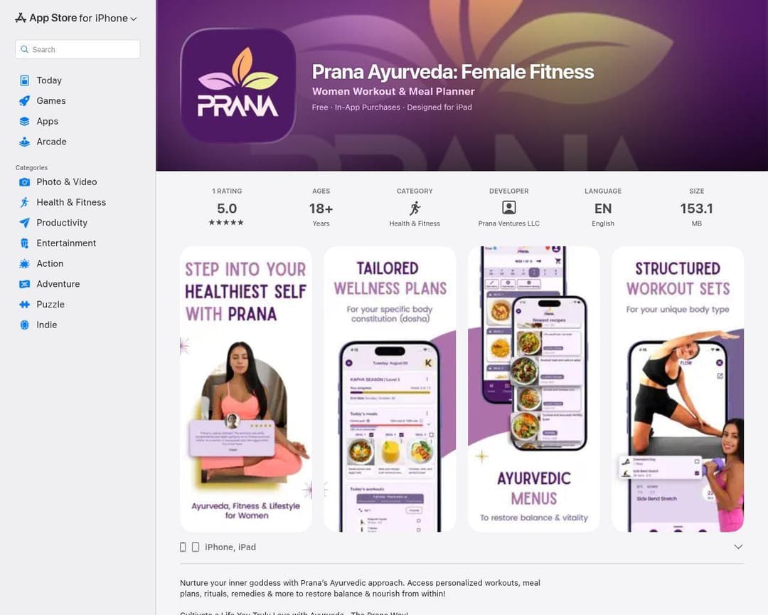 Prana: Ayurveda diet & fitness