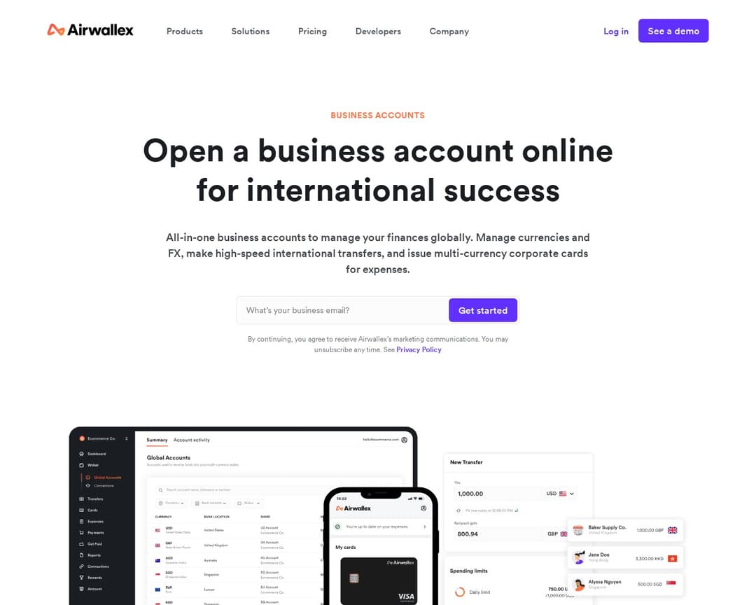Airwallex Business Account