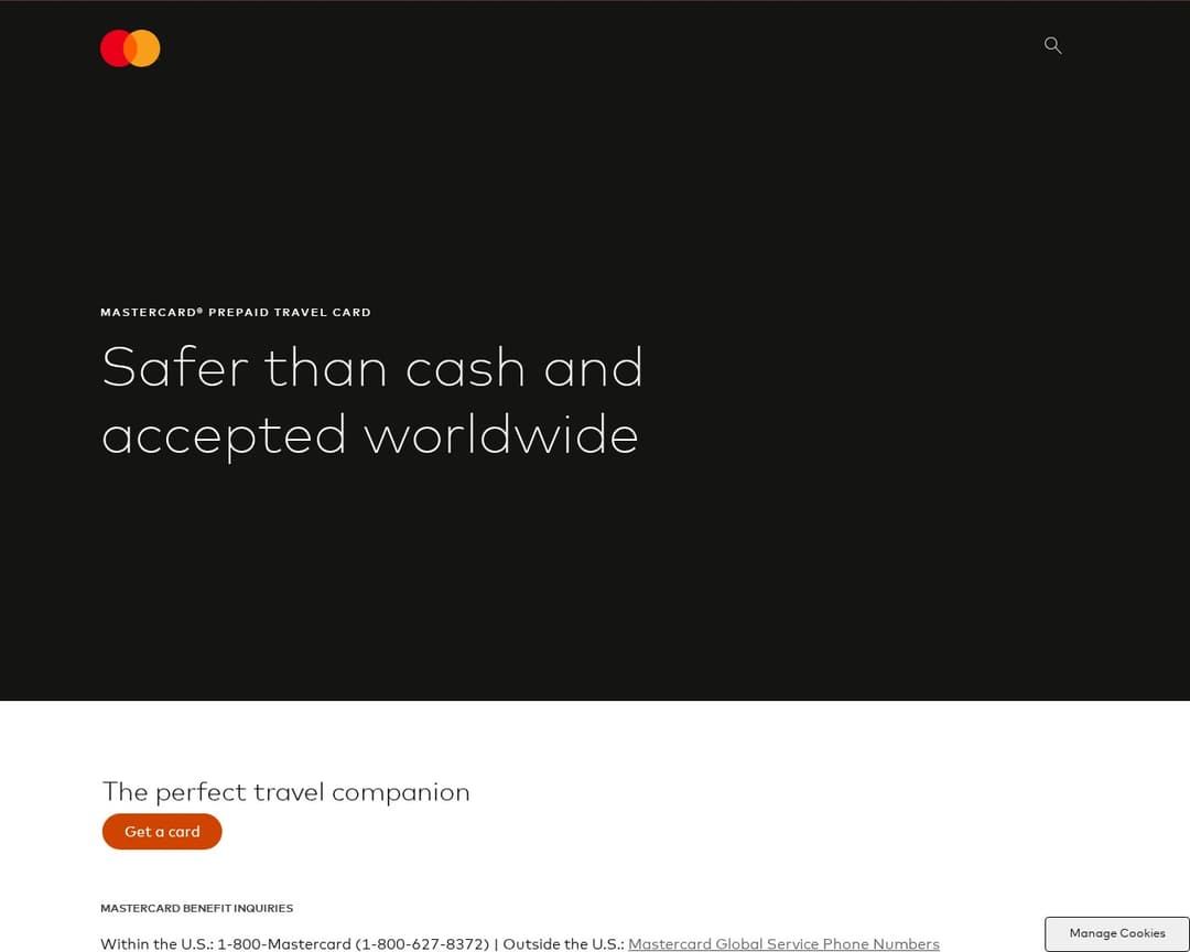 Mastercard Prepaid Travel Card