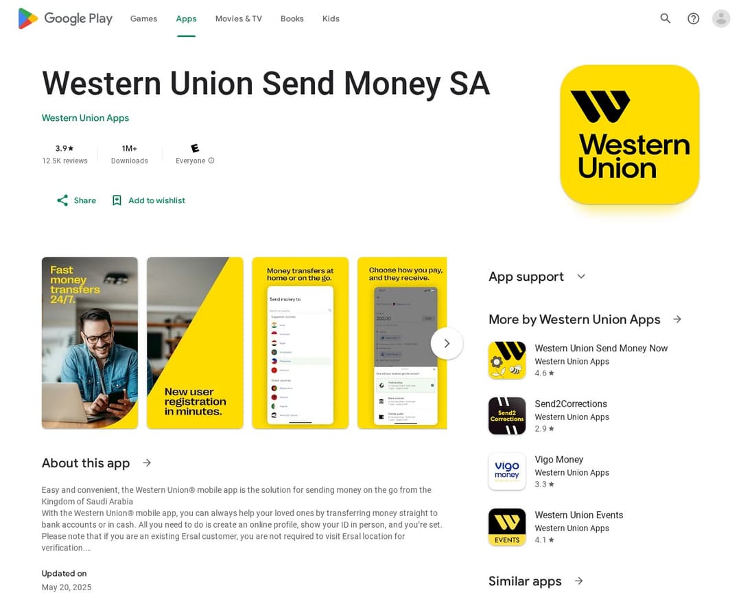 Western Union Send Money SA