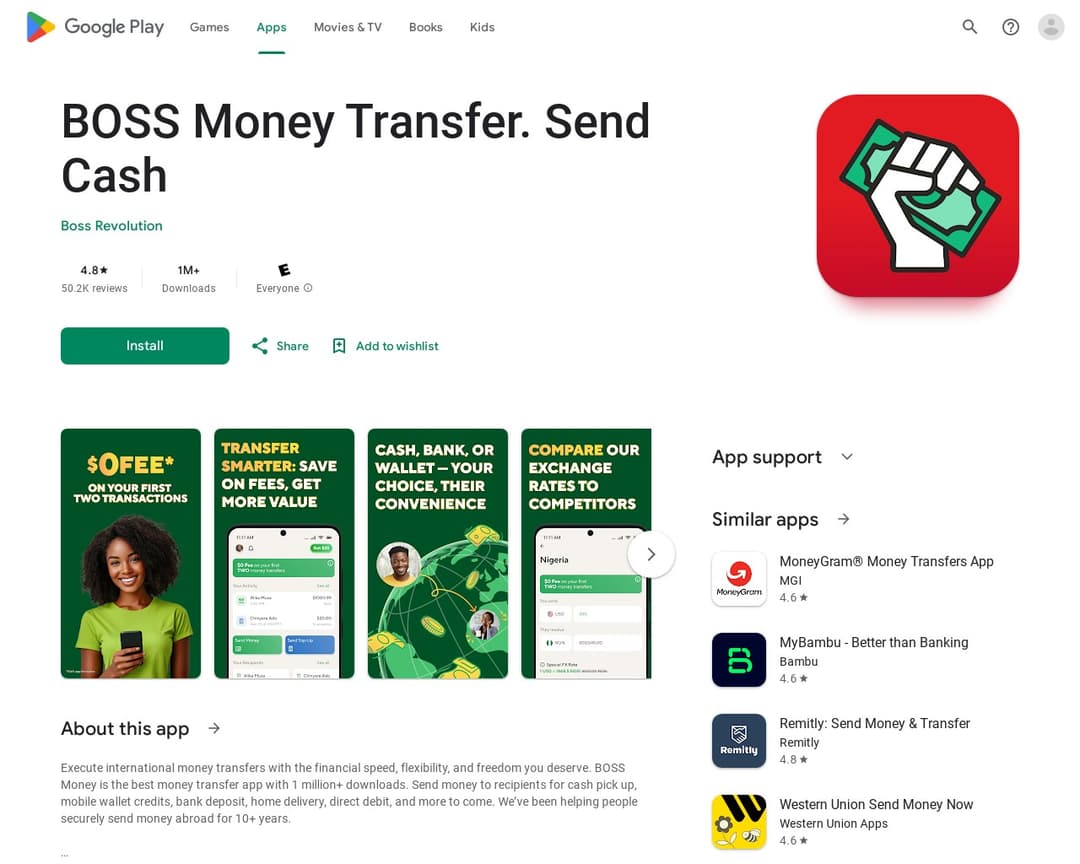 BOSS Money Transfer