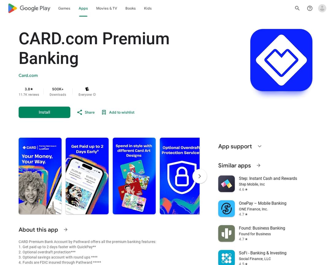 CARD.com Premium Banking