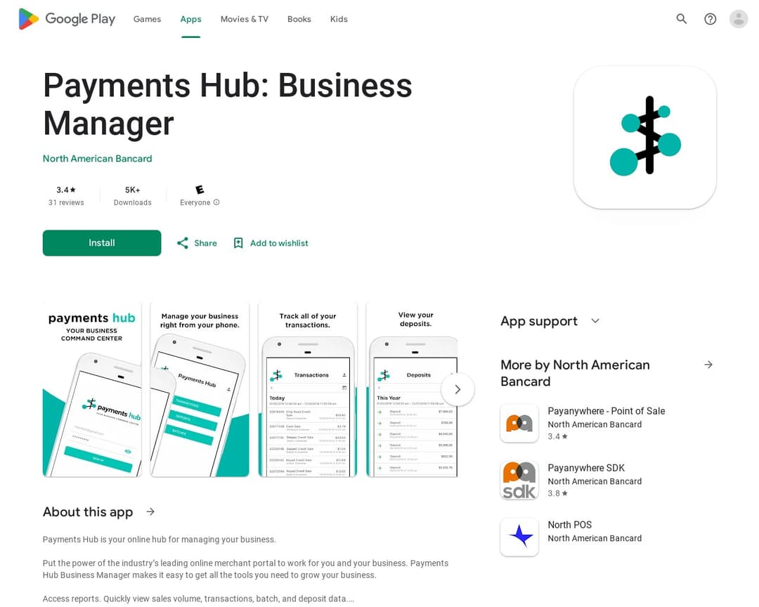 Payments Hub: Business Manager