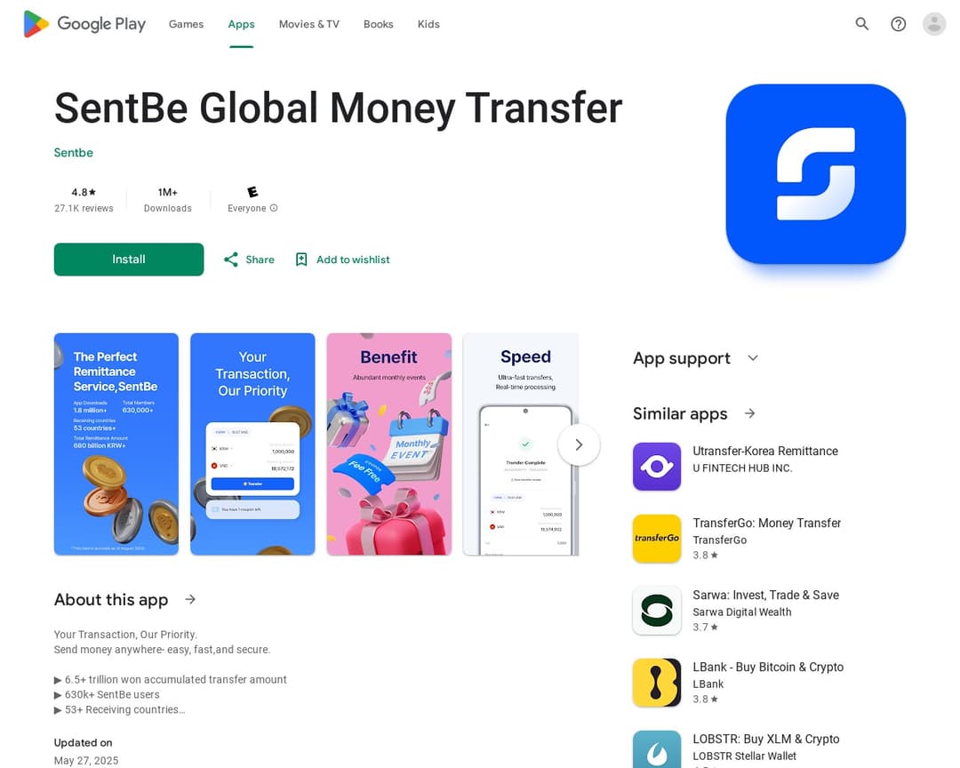 SentBe Global Money Transfer
