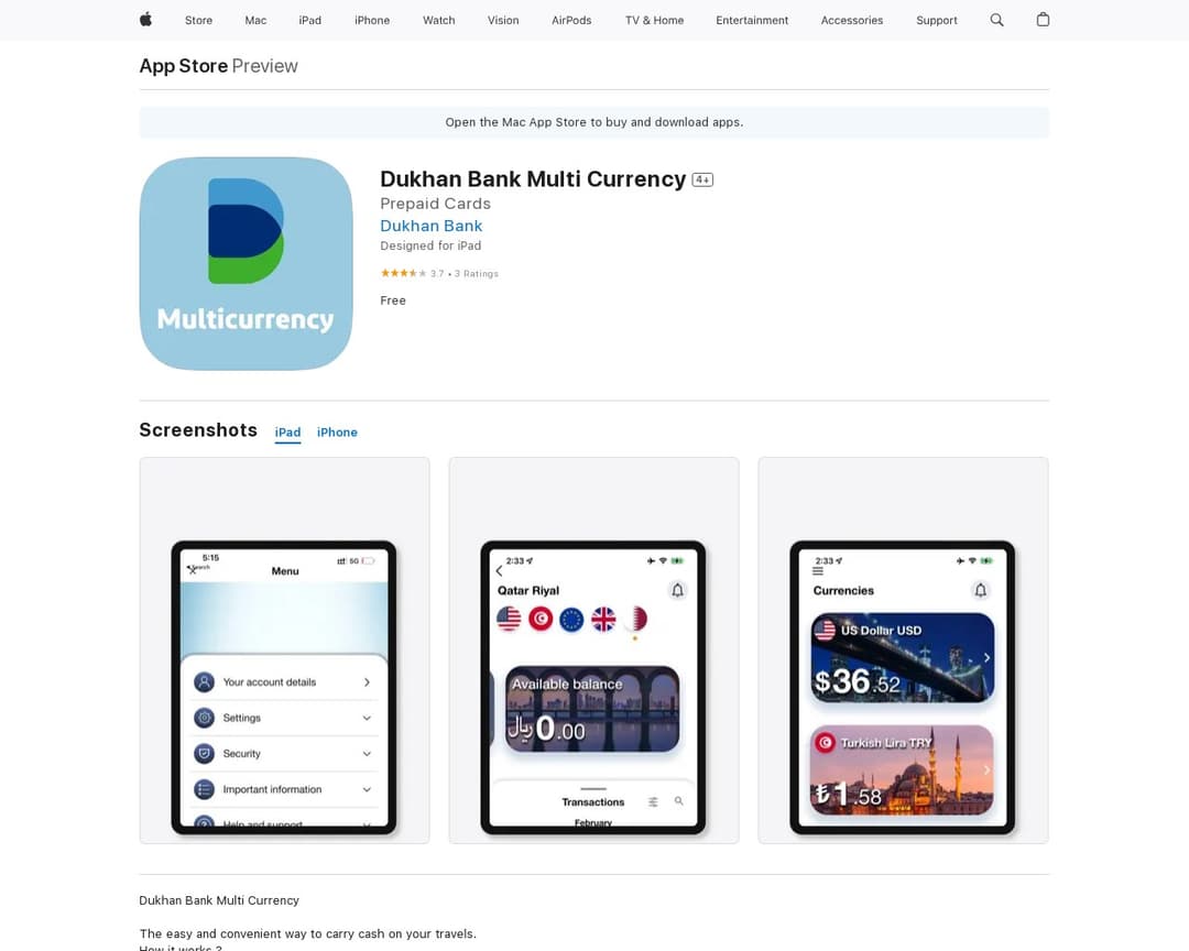 Dukhan Bank Multi Currency