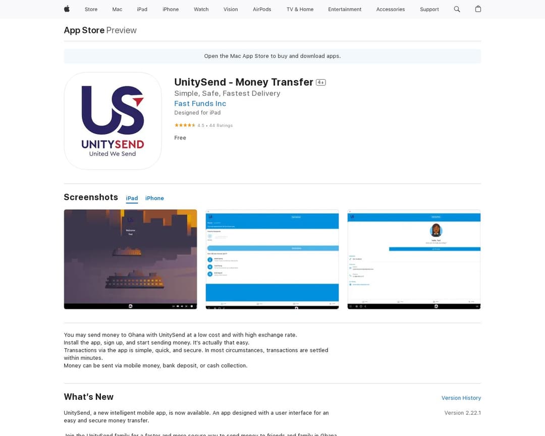 UnitySend - Money Transfer