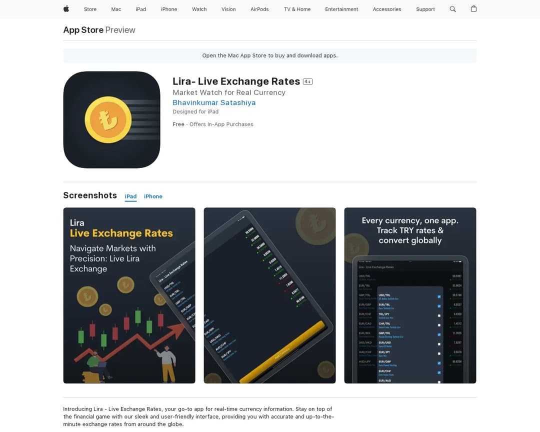 Lira- Live Exchange Rates