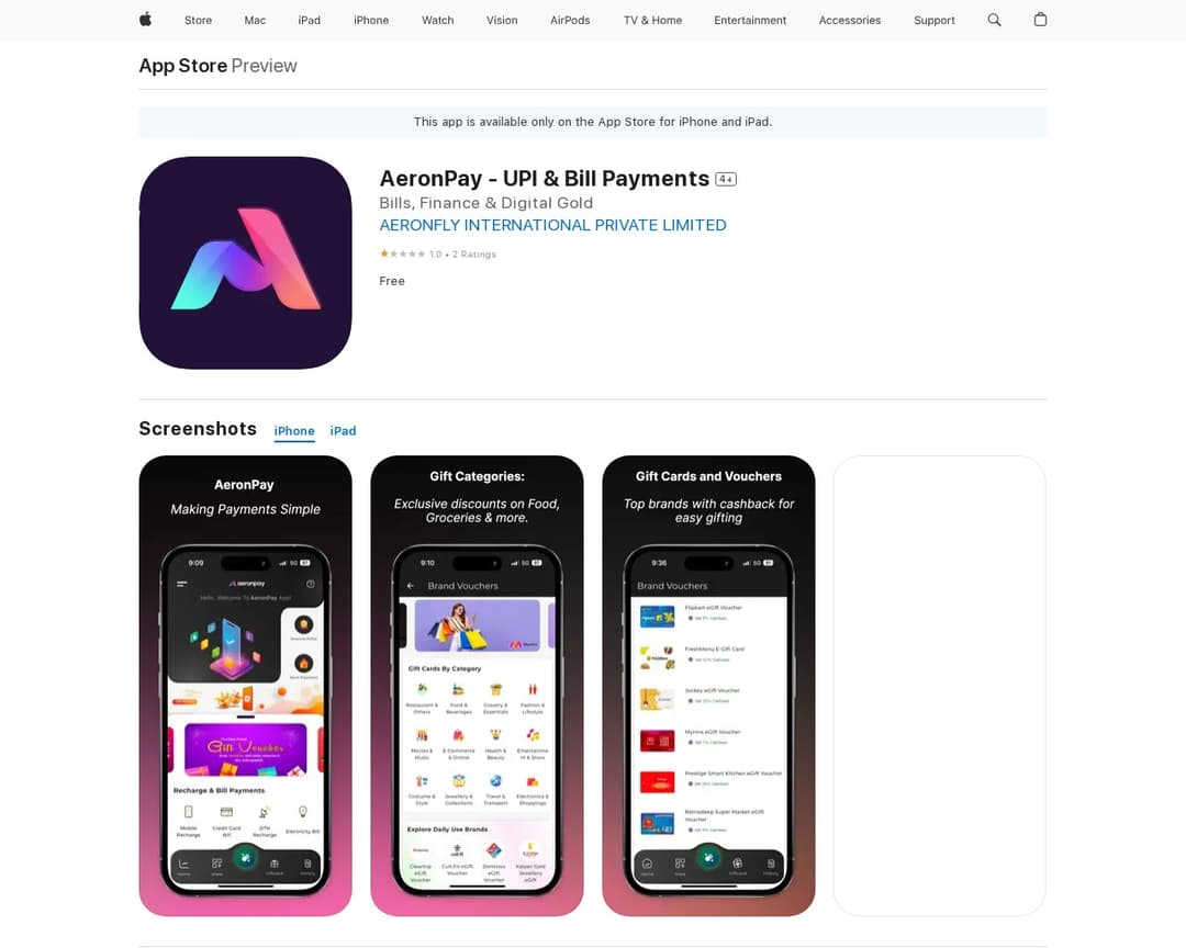AeronPay - UPI & Bill Payments