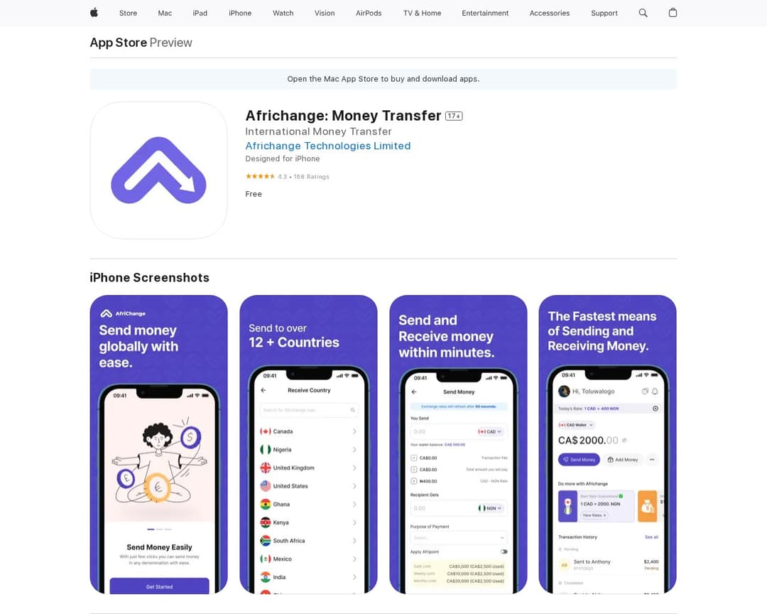 Africhange: Money Transfer