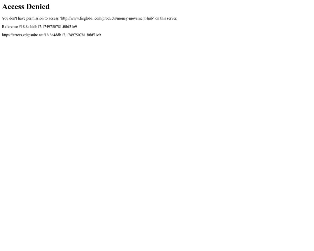 FIS Money Movement Hub