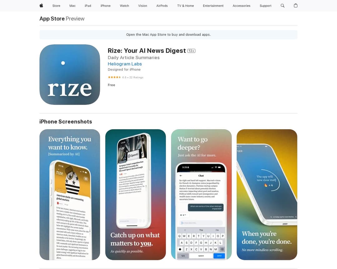 Rize: Your AI News Digest