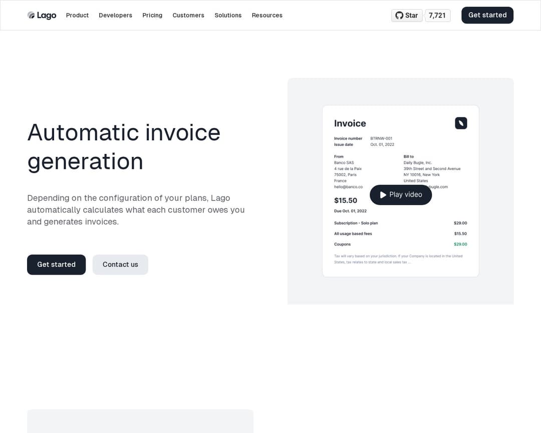 Lago Invoicing