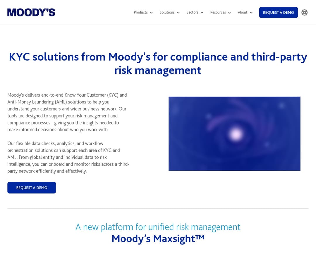 Moody's Know Your Customer (KYC) & Compliance Solutions
