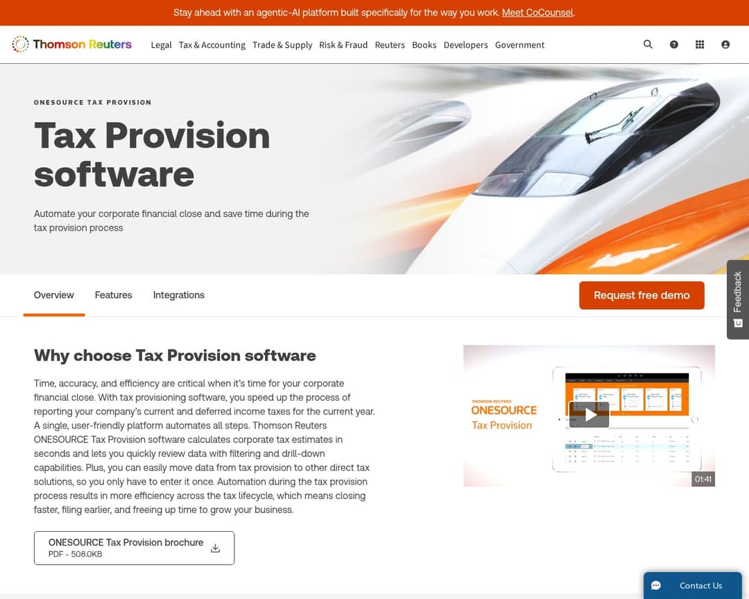 ONESOURCE Tax Provision