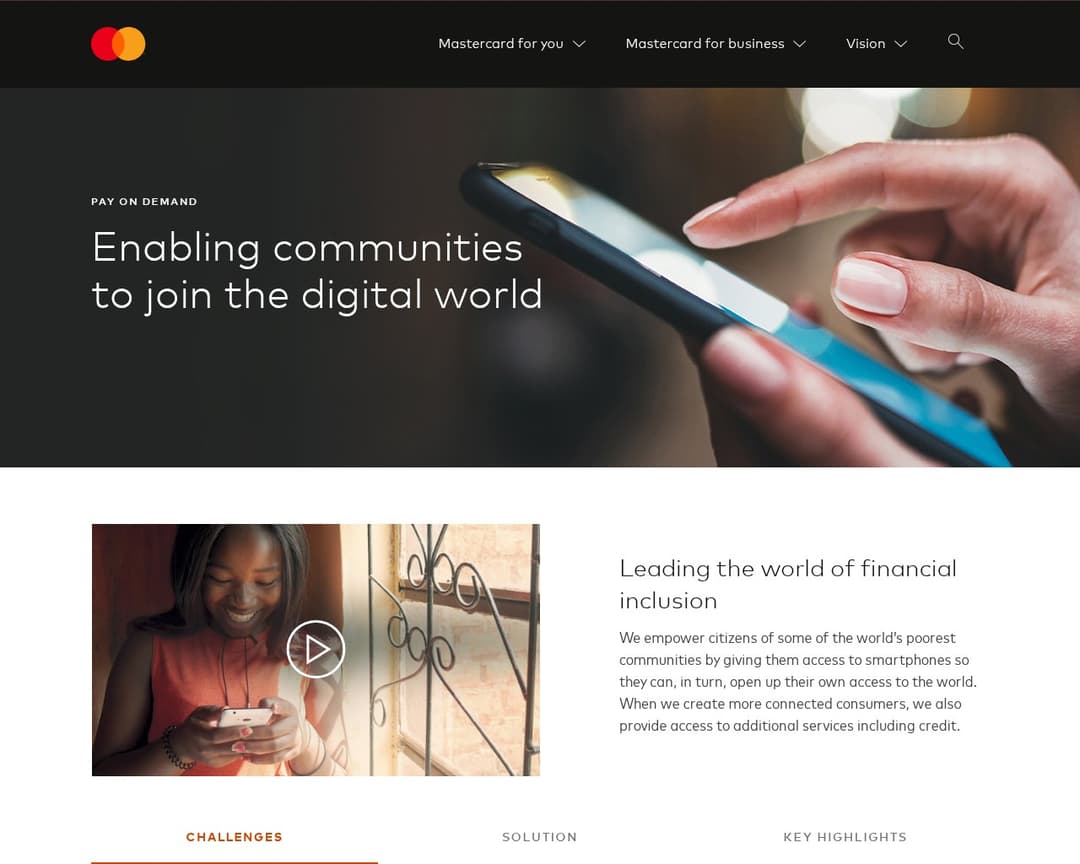 Mastercard's Pay on Demand platform