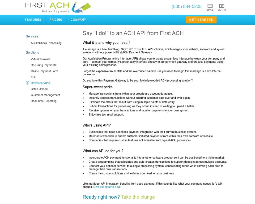First ACH
