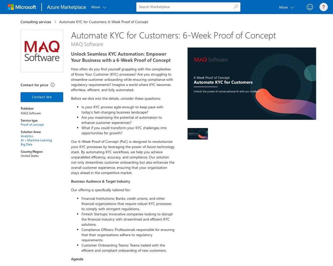 Automate KYC for Customers: 6-Week Proof of Concept