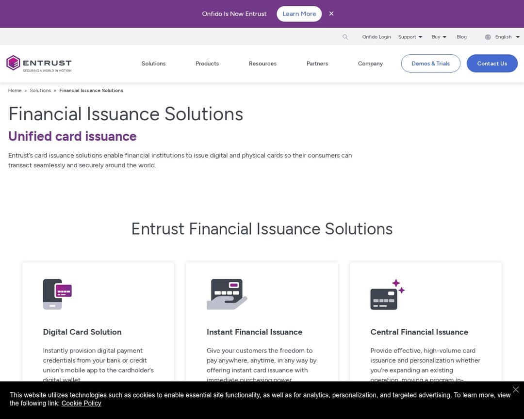 Entrust Financial Issuance Solutions