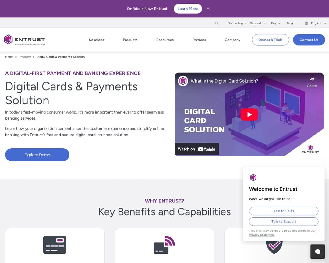 Entrust Digital Card Solution