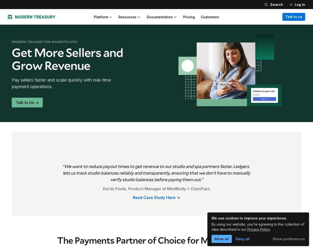Modern Treasury for Marketplaces