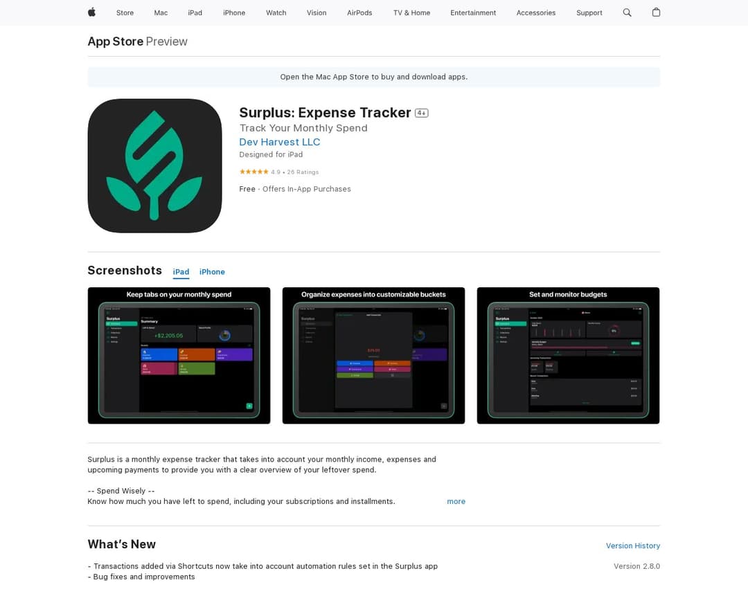 Surplus: Expense Tracker