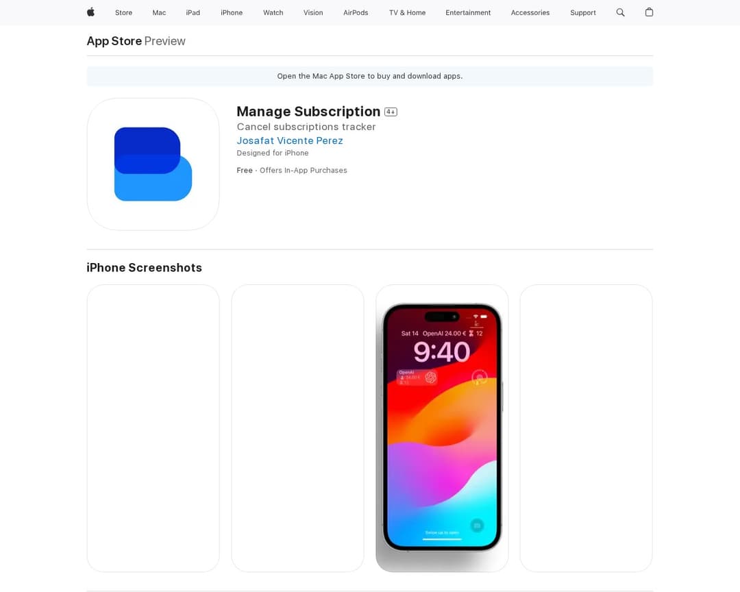 Manage Subscription