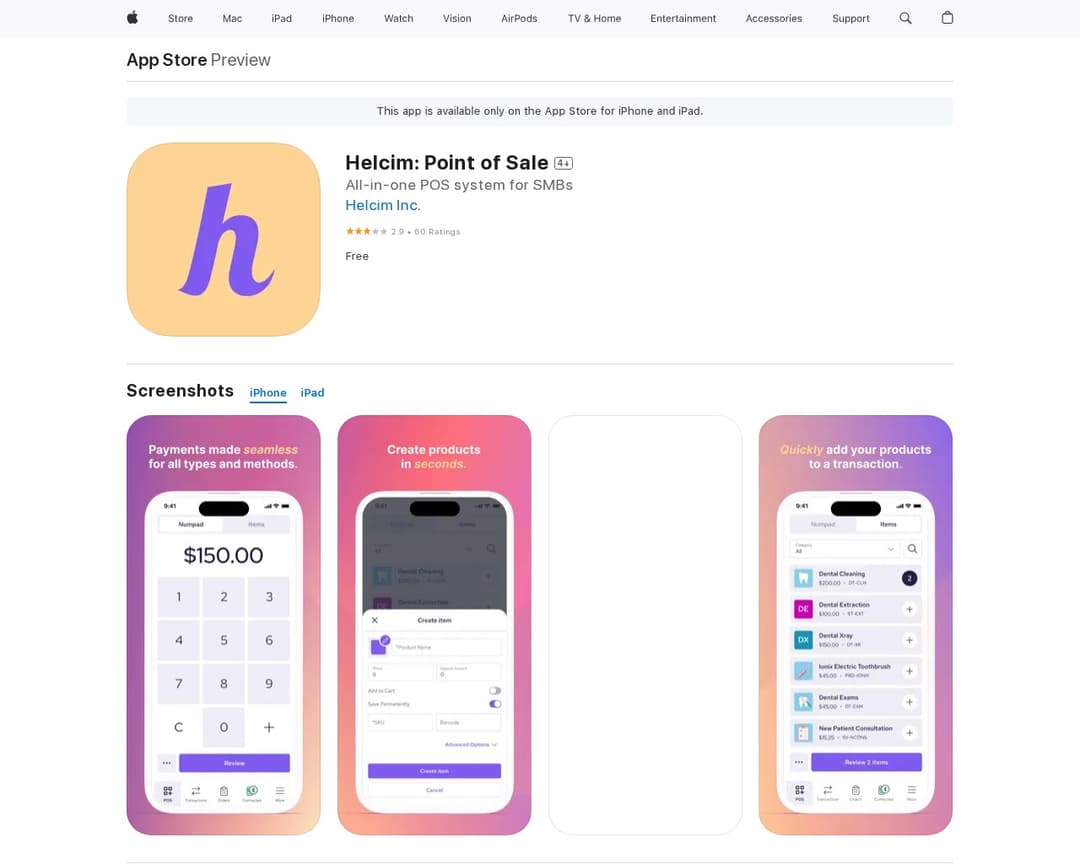 Helcim: Point of Sale