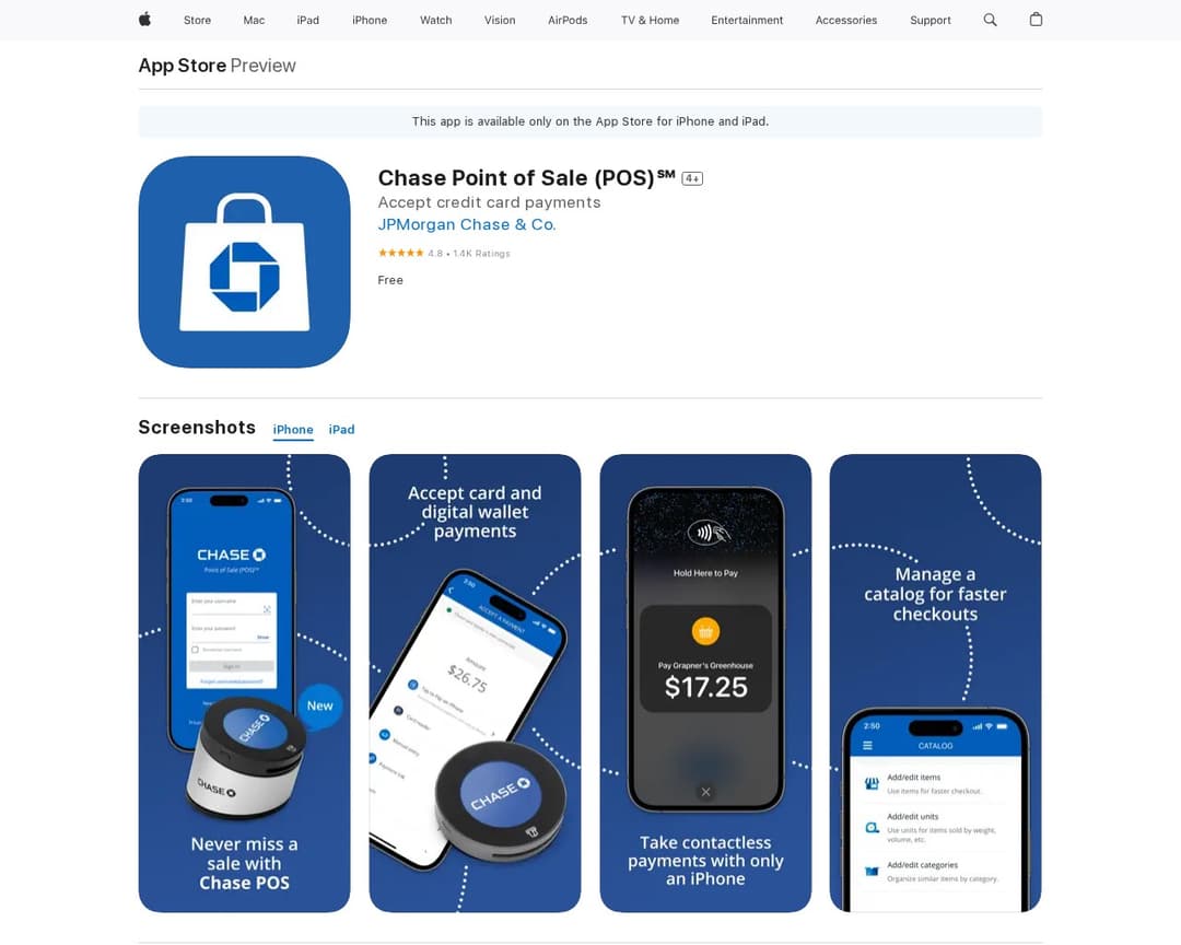 Chase Point of Sale (POS)℠