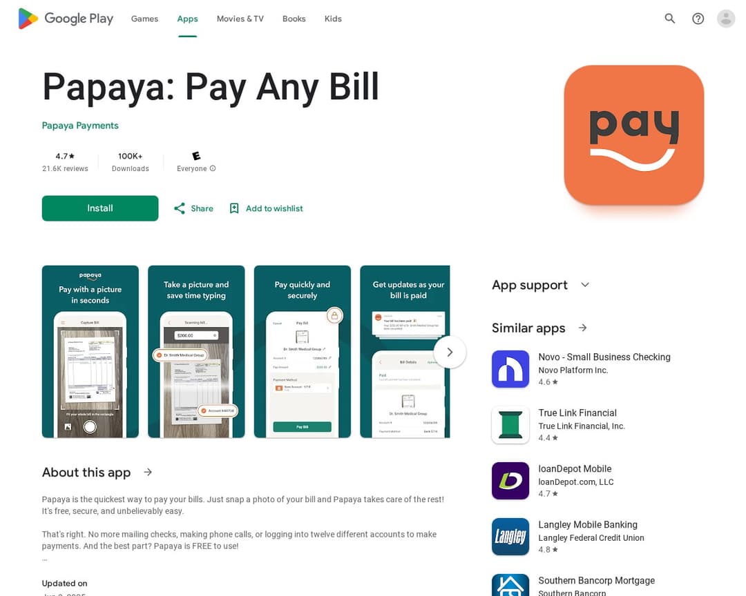 Papaya: Pay Any Bill
