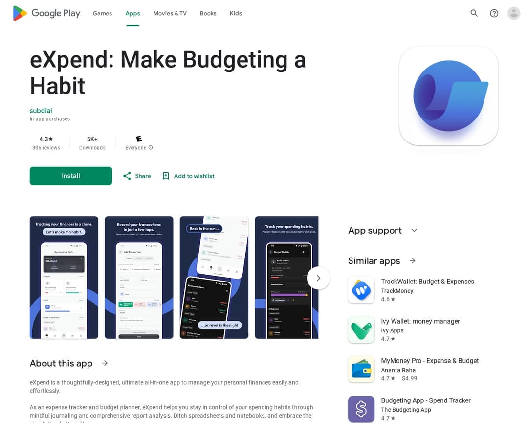eXpend: Make Budgeting a Habit