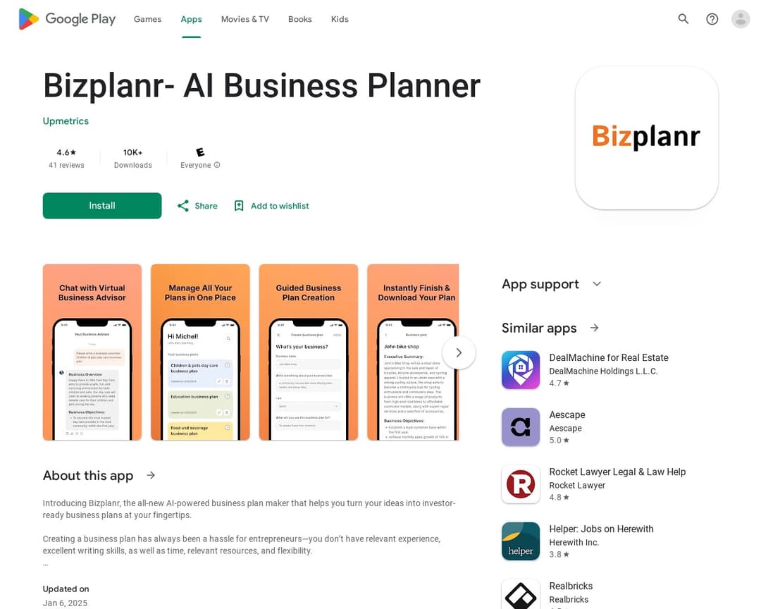 Bizplanr- AI Business Planner