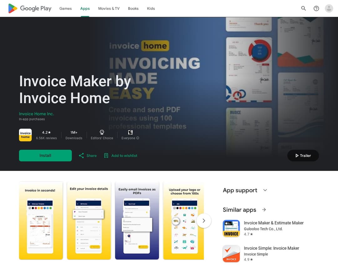 Invoice Maker by Invoice Home