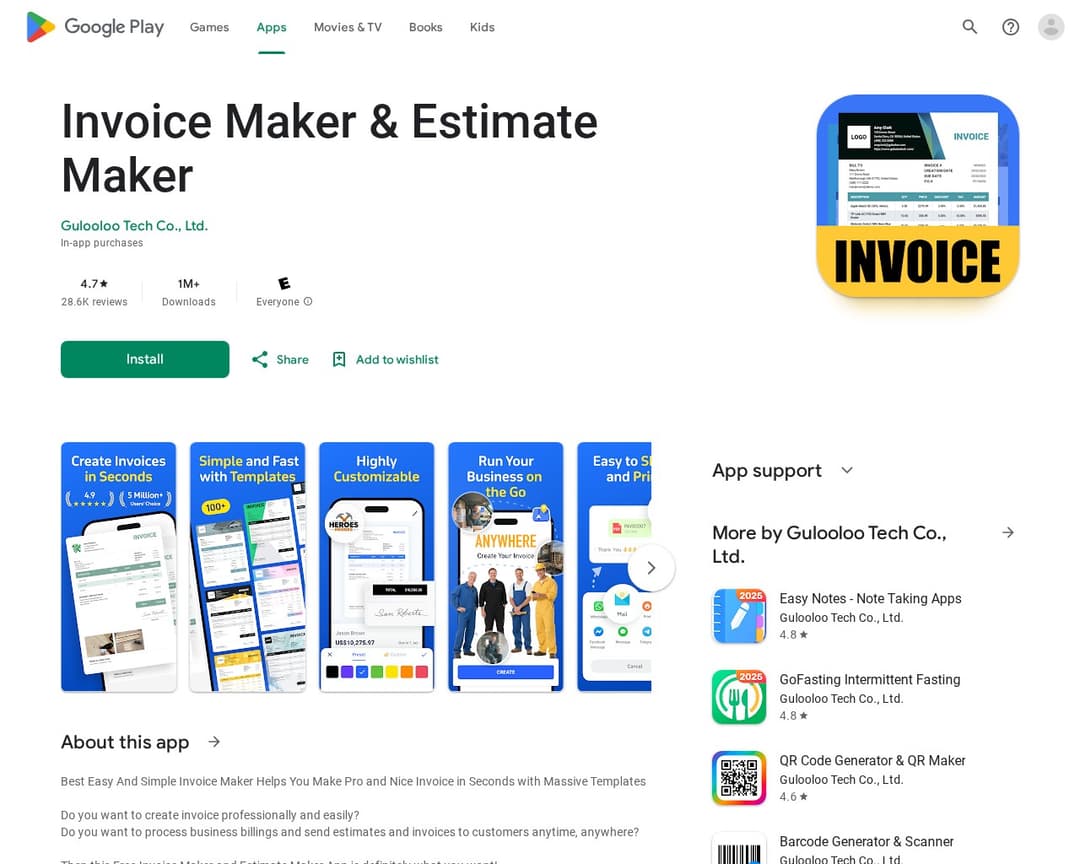 Invoice Maker & Estimate Maker