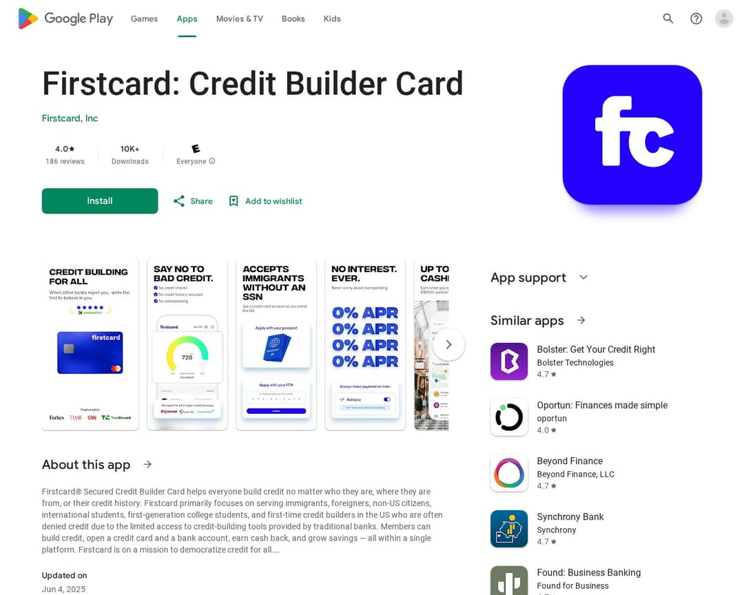 Firstcard: Credit Builder Card