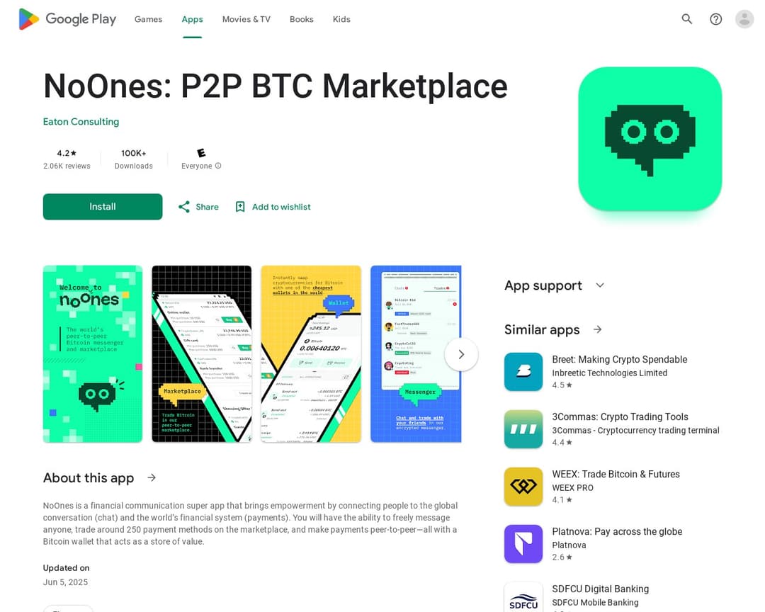 NoOnes: P2P BTC Marketplace