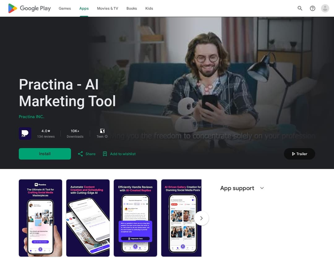 Practina - AI Marketing Tool
