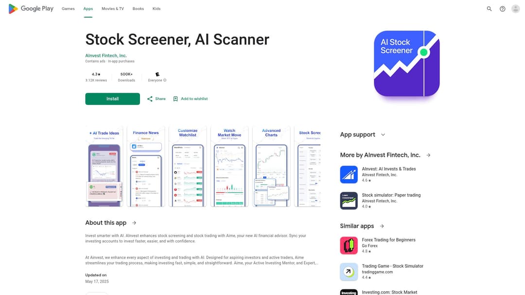 Stock Screener, AI Scanner