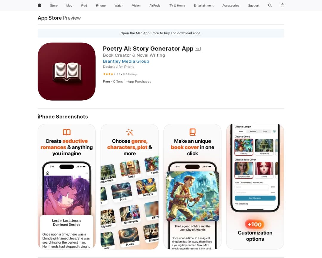 Poetry AI: Story Generator App