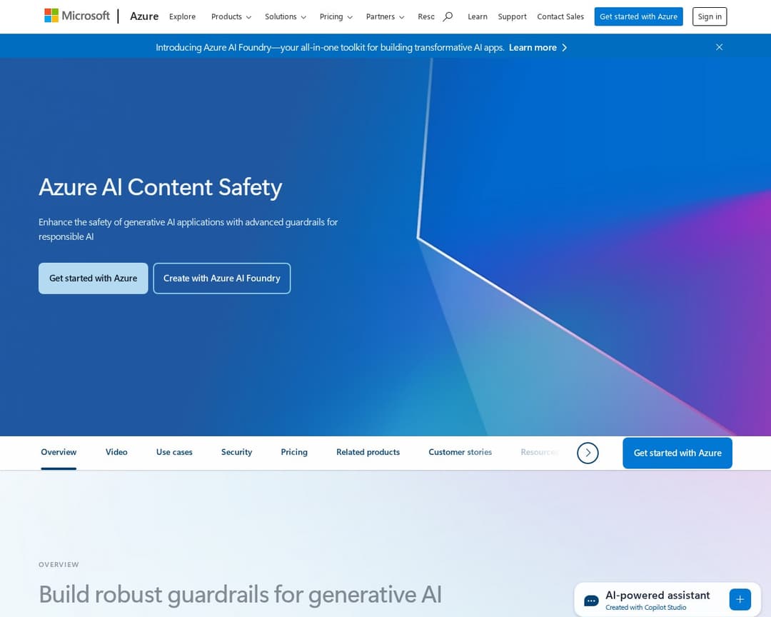 Azure AI Content Safety
